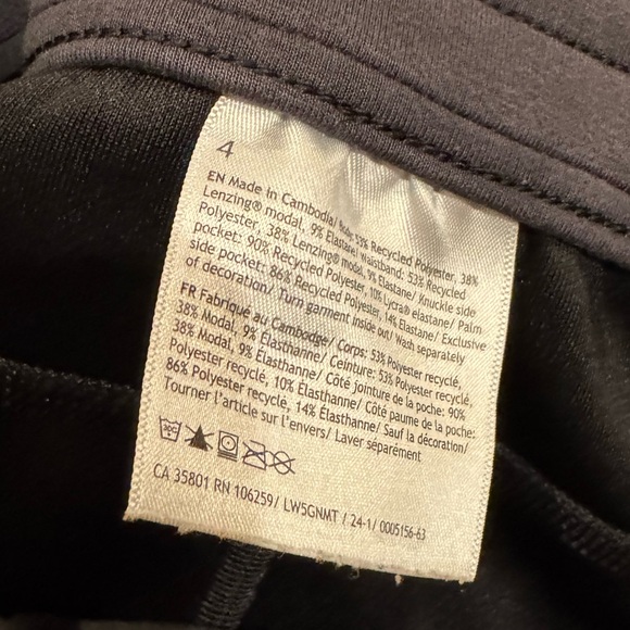 Lululemon Softstreme Black High-Rise Pant Regular Inseam (size 4) - Picture 8 of 14